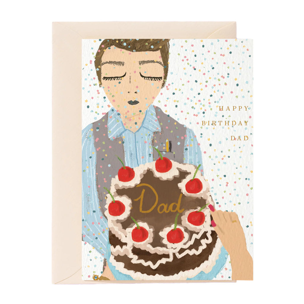 Nelly Castro Happy Birthday Dad Greeting Card