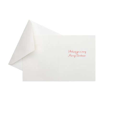 Caspari Deer And Cardinal Petite Boxed Christmas Cards (Set of 15)