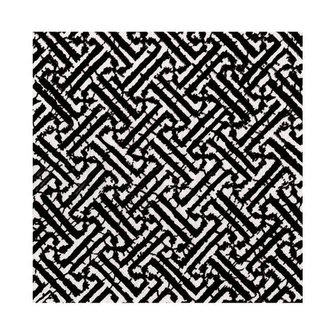 Caspari Fretwork Black Napkin