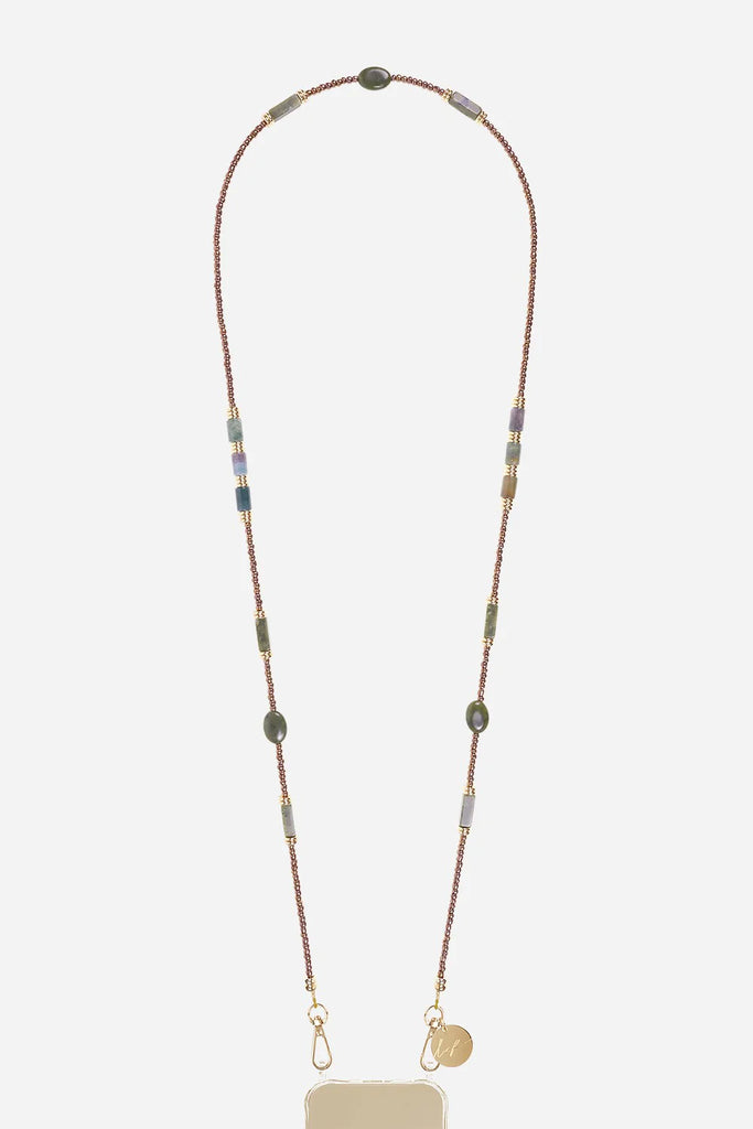 Izzie Green Long Phone Chain 120cm