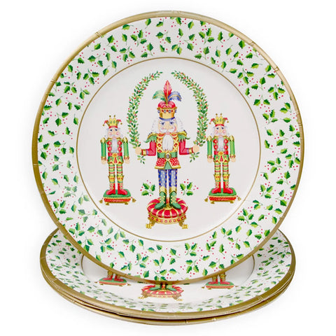 Nutcracker Christmas Dinner Paper Plates