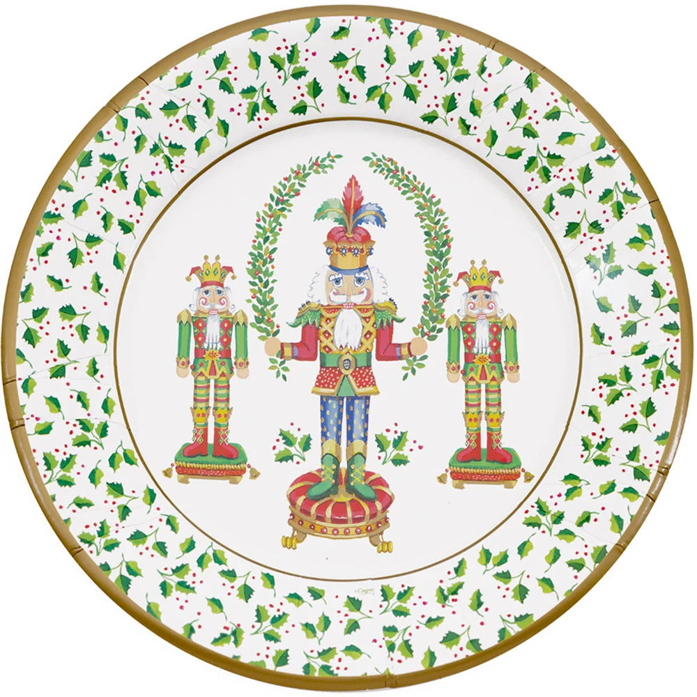 Nutcracker Christmas Dinner Paper Plates