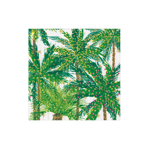 Caspari Palm Trees With Lights Napkin