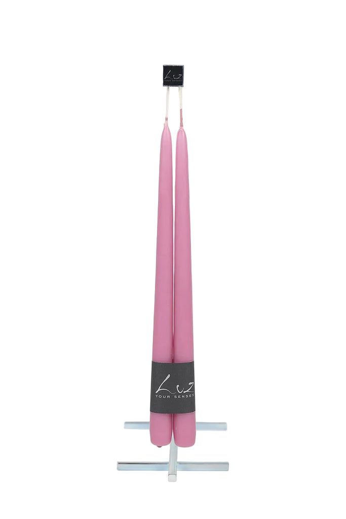 Rasteli - Luz Your Senses Smooth - Pair of Tapers - L 30 cm x Ø 2.2 cm