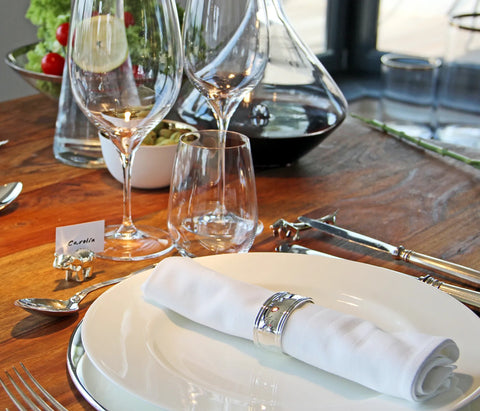 Edzard - Thread Oval Napkin Rings (Set of 4)