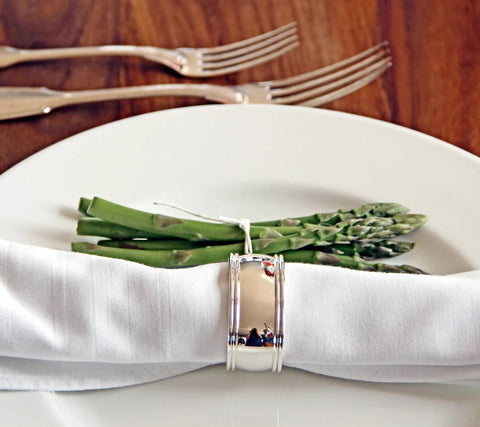 Edzard - Thread Oval Napkin Rings (Set of 4)