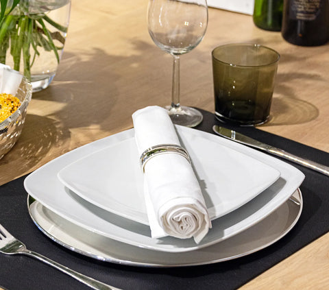 Edzard - Thread Oval Napkin Rings (Set of 4)