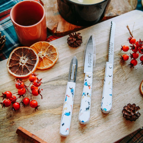 Laguiole Jean Dubost Sense Kitchen Knife Set in Kraft Box