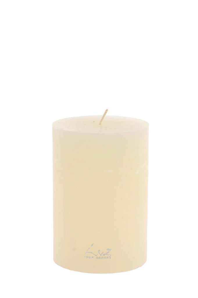 Rasteli - Luz Your Senses Rustic - Rustic Cilinder Candle In White Asparagus