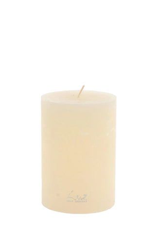 Rasteli - Luz Your Senses Rustic - Rustic Cilinder Candle In White Asparagus