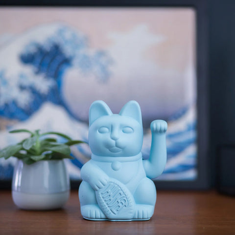 Donkey Lucky Cat Light Blue