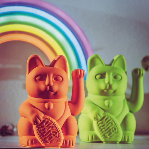 Donkey Classic Lucky Cat Neon Orange