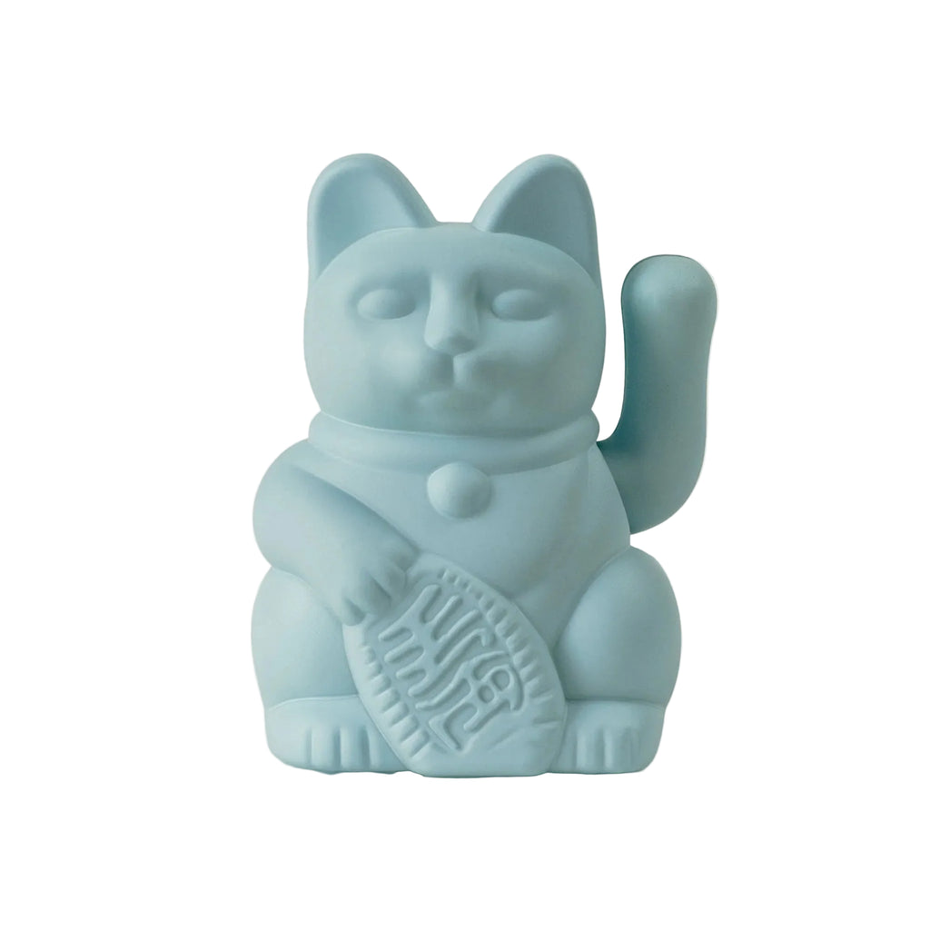 Donkey Lucky Cat Mini Solar Light Blue