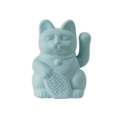Donkey Lucky Cat Mini Solar Light Blue