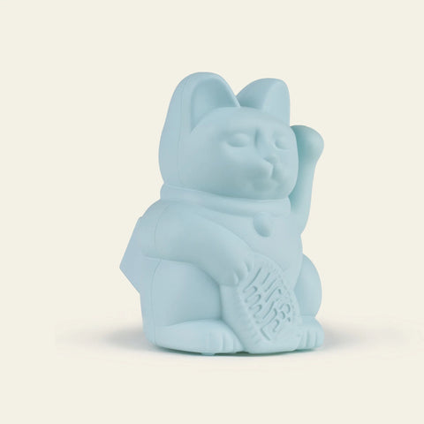 Donkey Lucky Cat Mini Solar Light Blue