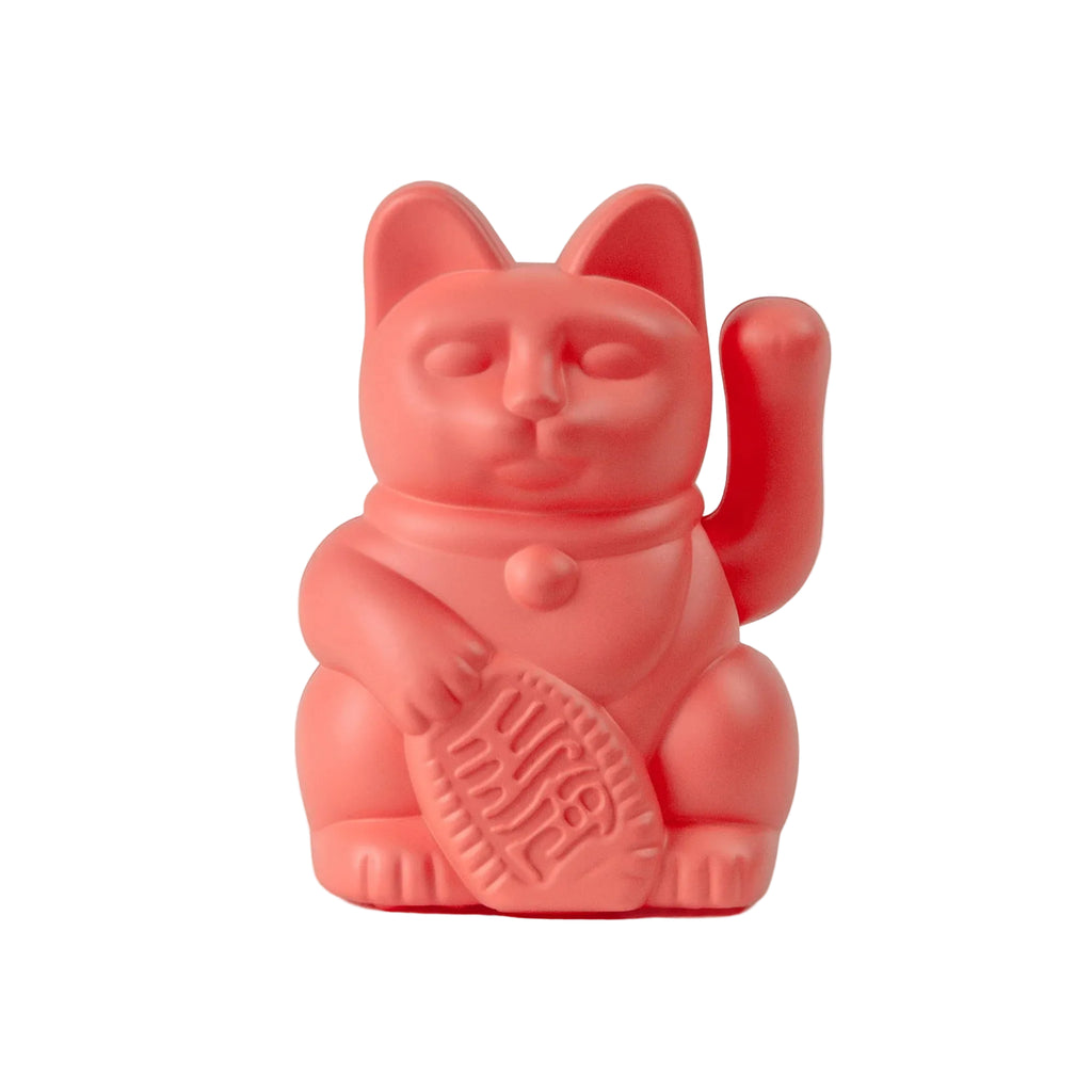 Donkey Lucky Cat Mini Solar Neon Orange