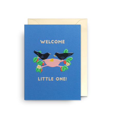 Naomi Wilkinson Nest Welcome Little One Mini Card