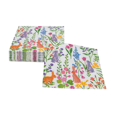 Caspari Bunny Field Napkins