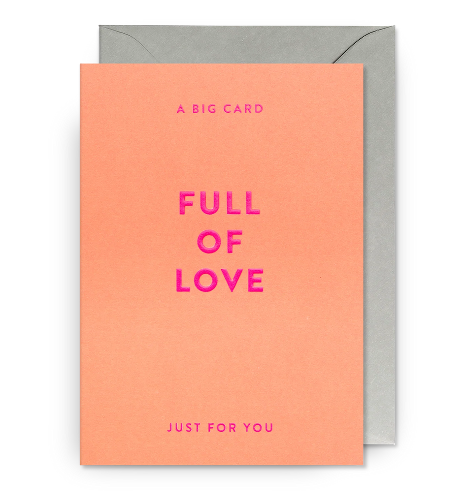 HOLD A Big Card Full of Love Greeting Card