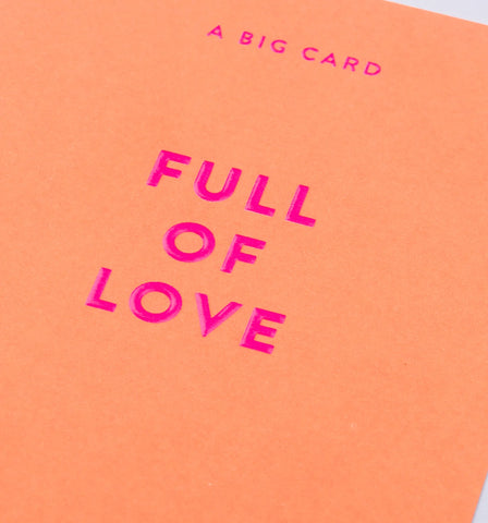 HOLD A Big Card Full of Love Greeting Card
