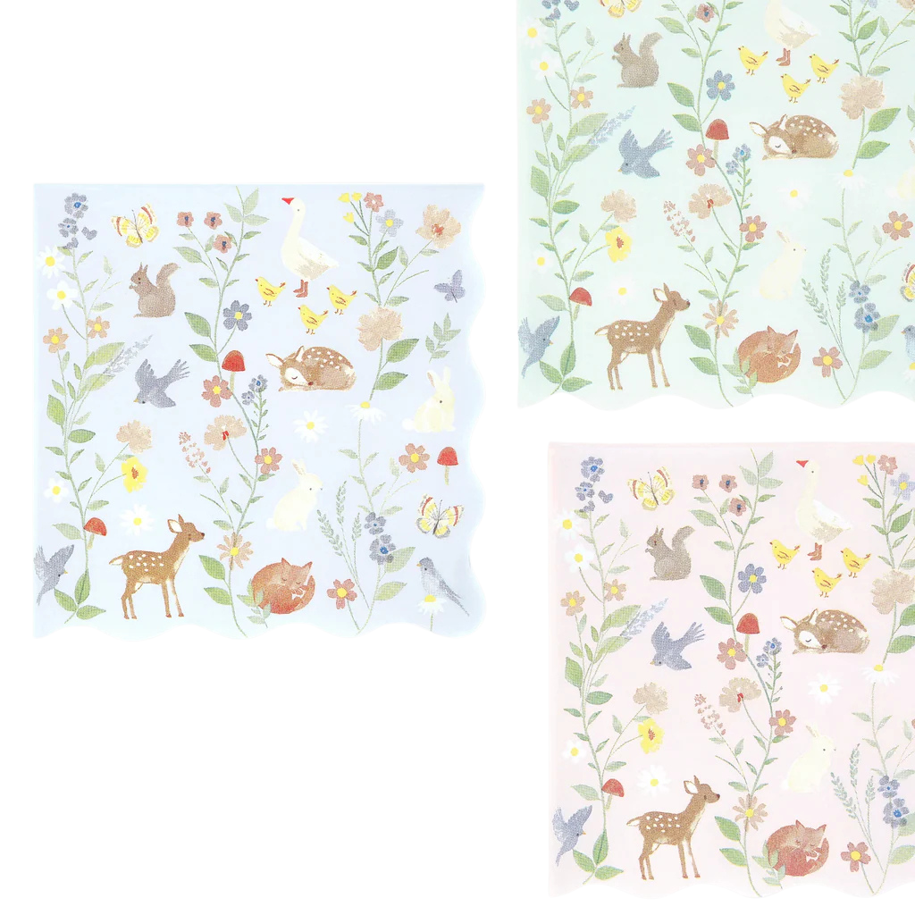 Meri Meri Little Animals Large Napkins