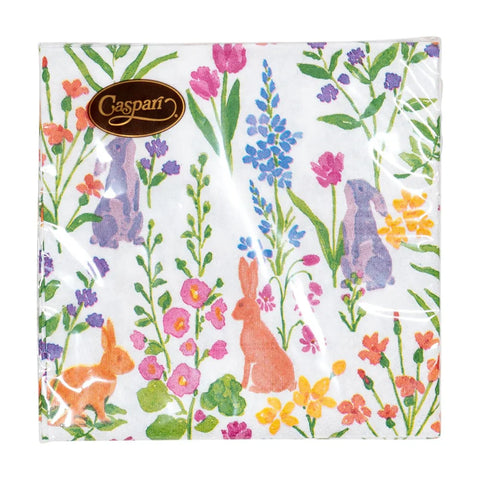 Caspari Bunny Field Napkins