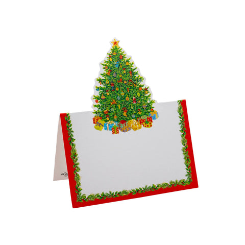 Caspari Christmas Tree Place Card (Set of 8)