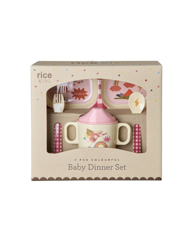 Rice Hero Melamine Baby Dinner Set in Gift Box