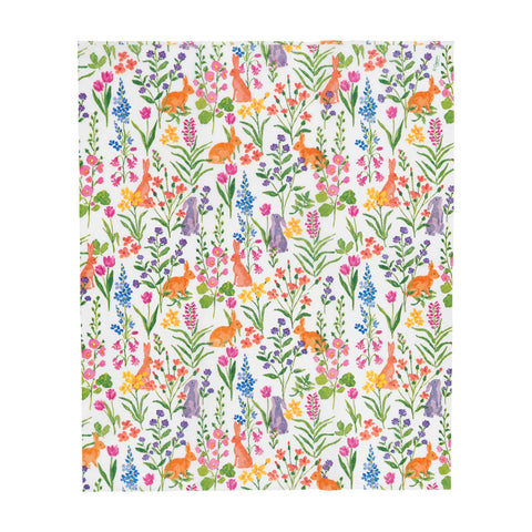 Caspari Bunny Field Guest Towel