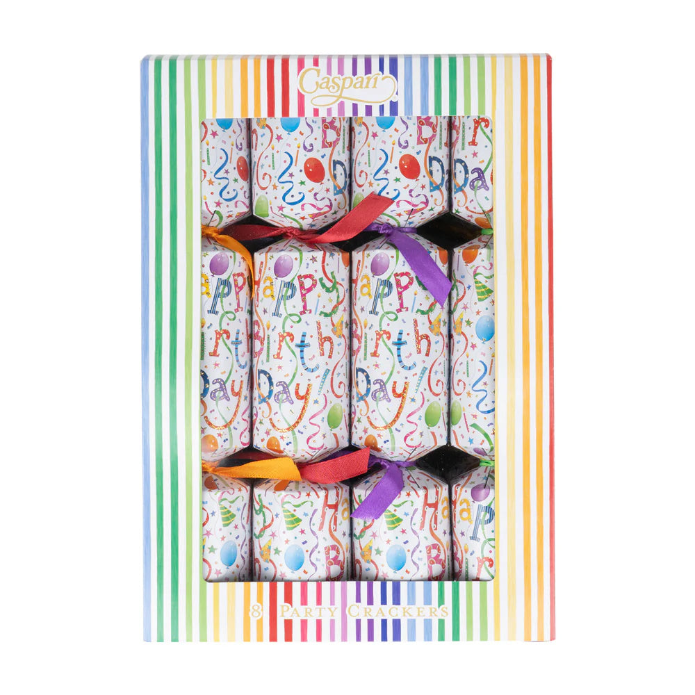 Caspari Happy Birthday Party Crackers