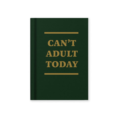Can't Adult Today Fabric Hardback Notebook (A7)
