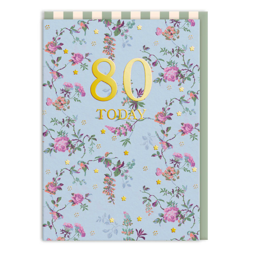 Cath Kidston 80 Today Birthday Card