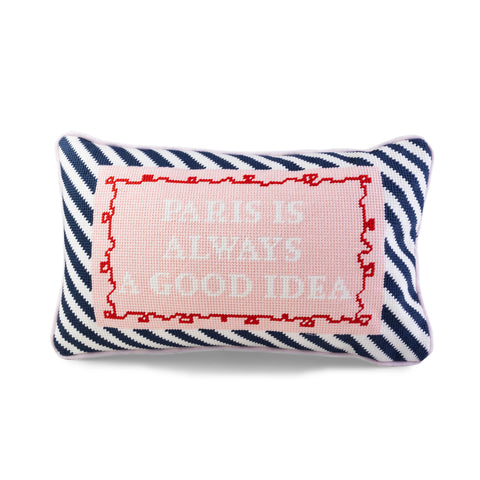 Furbish Paris Needlepoint Pillow
