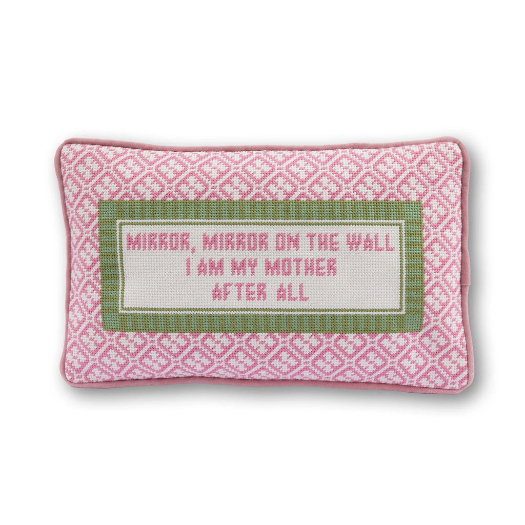 Furbish Mirror Mirror Needlepoint Pillow