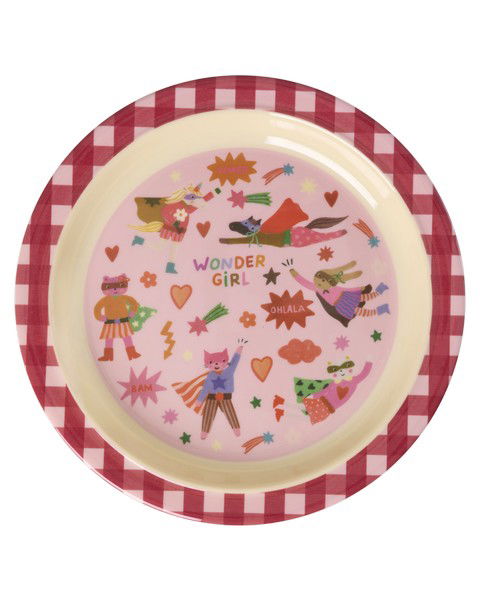 Rice Hero Kids Melamine Lunch Plate