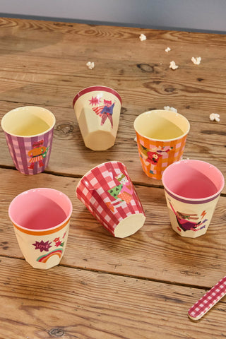 Rice Hero Kids Melamine Cups 160ml - Set of 6