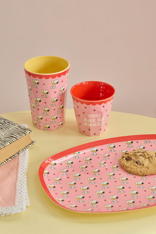 Rice Snoopy Print Melamine Medium Cup 250ml