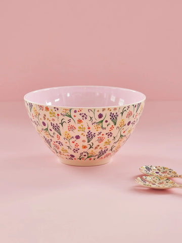 Rice Melamine Wild Flowers Salad Bowl