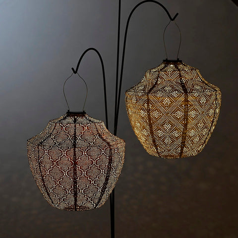 Lumiz Topaze Gold Crown LED Solar Lantern