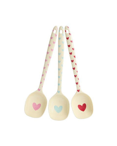 Rice Favorite Hearts Melamine Cooking Spoon Piece