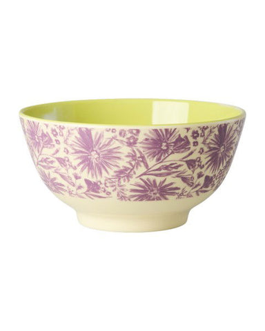Rice Flower Press Melamine Bowl