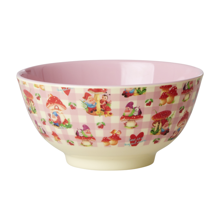Rice Melamine Love Gnome M Bowl