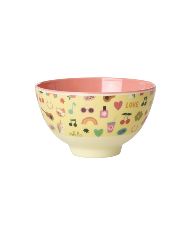 Rice Unicorn Love Melamine Bowl