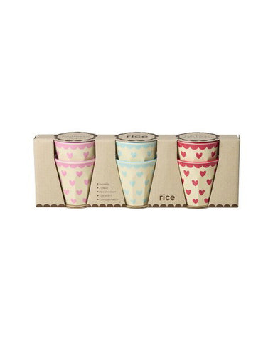 Rice Melamine Espresso Cups 90ml - Set of 6