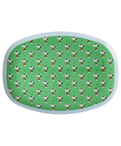 Rice Snoopy Print Melamine Rectangular Dinner Plate