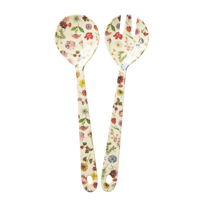 Rice Melamine Floras Dream Salad Cutlery Set