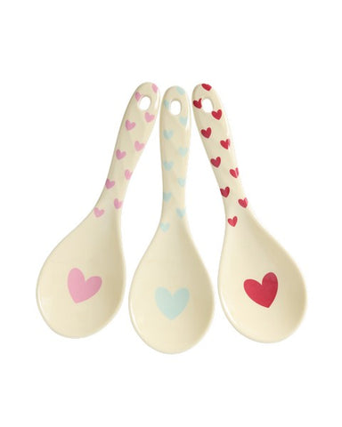 Rice Favorite Hearts Melamine Salad Spoon Piece