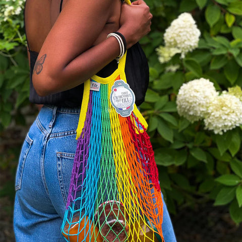 Filt 220 Net Long Handle Large Shopper Tote Bag