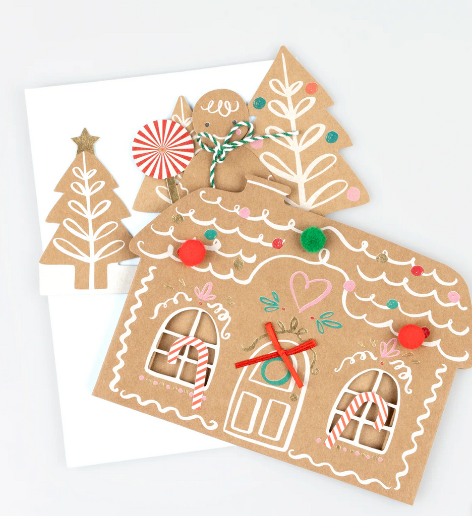 Meri Meri Pop-Up Gingerbread Scene Card