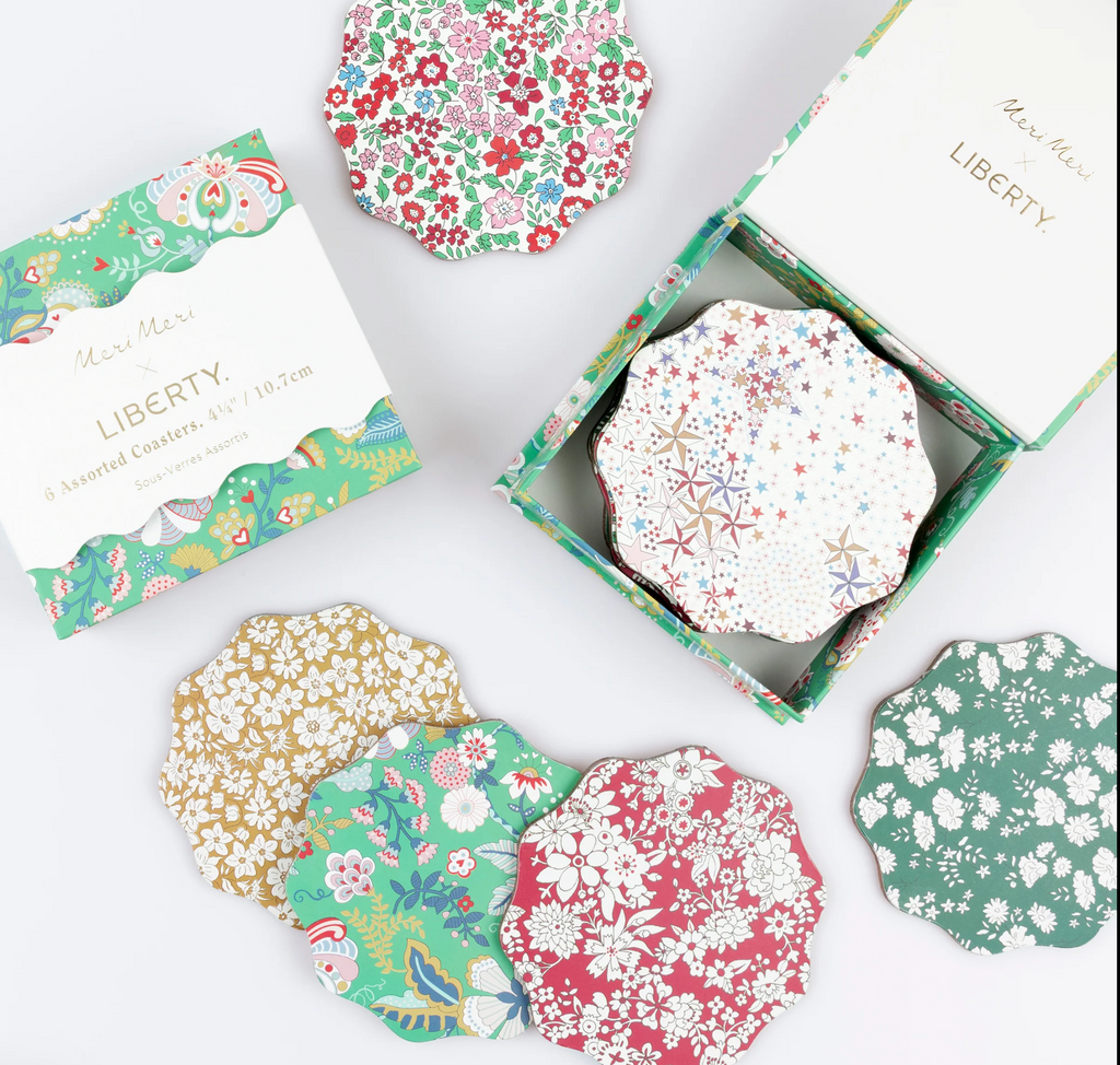 Meri Meri x Liberty Winter Coasters